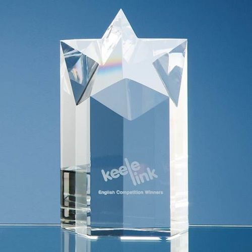 15cm Optical Crystal Star Column Award