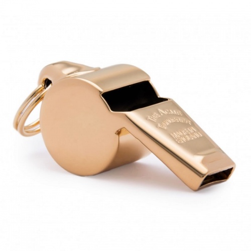 Gold Plated Thunderer Whistle 60.5