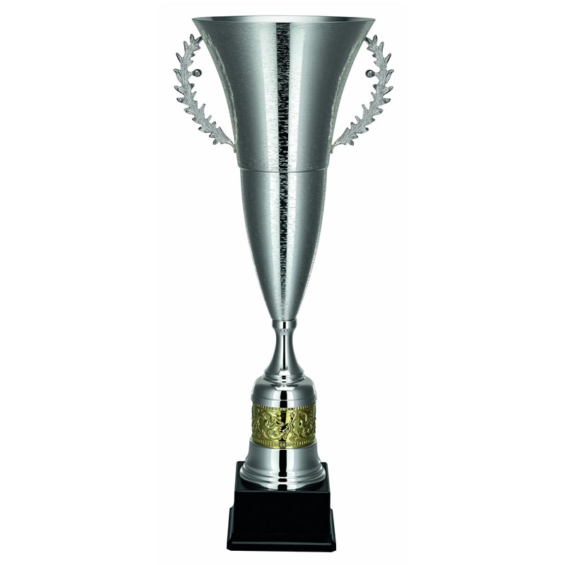 Silver Trophy Vase on Square Base Awards Trophies Supplier