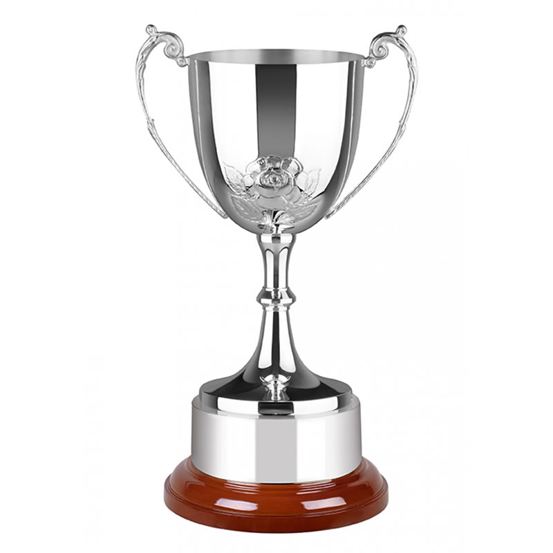 Silver Trophy With English Rose Awards Trophies Supplier silver-trophy-with-english-rose-awards-trophies-supplier
