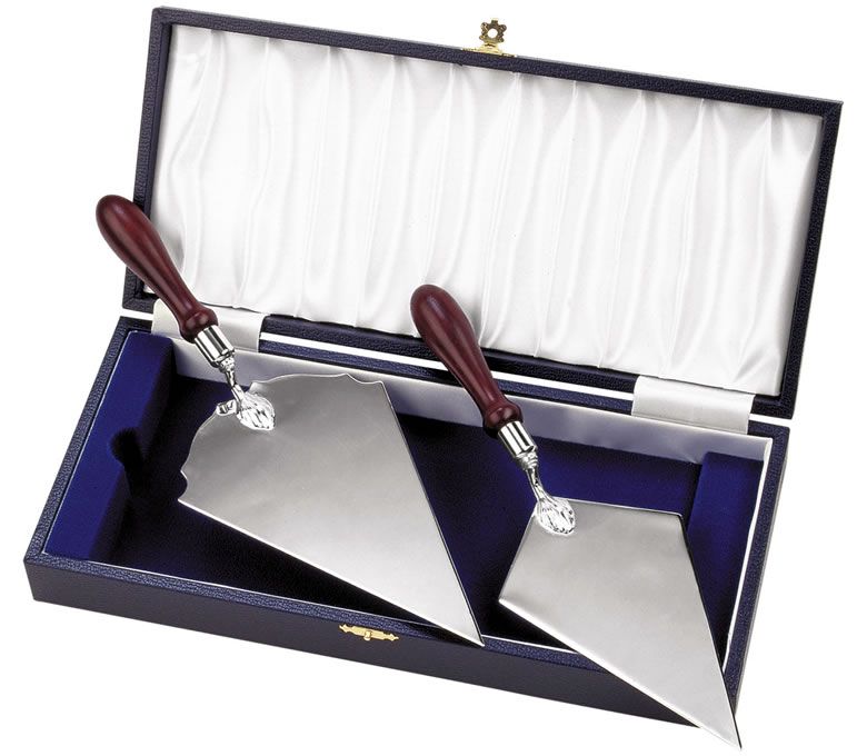 Engraved Ceremonial Silver Trowel 10.5in. Awards Trophies Supplier