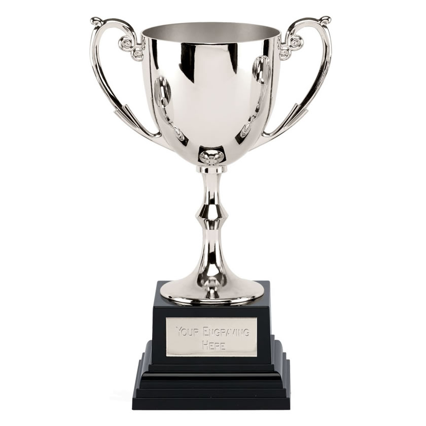 Silver Cast Metal Trophy Cup On Square Base Awards Trophies Supplier silver-cast-metal-trophy-cup-on-square-base-awards-trophies-supplier