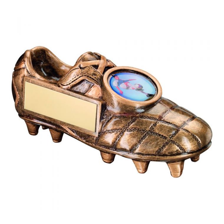 Resin 3D Football Golden Boot Trophy Awards Trophies Supplier