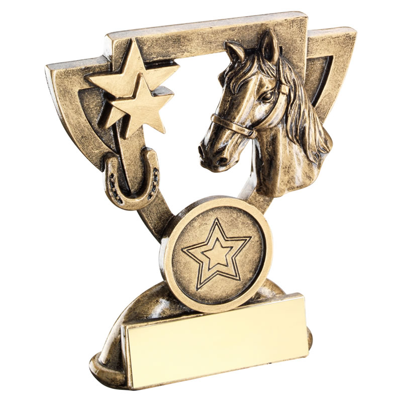 3.75in Resin Equestrian Shield Trophy Awards Trophies Supplier