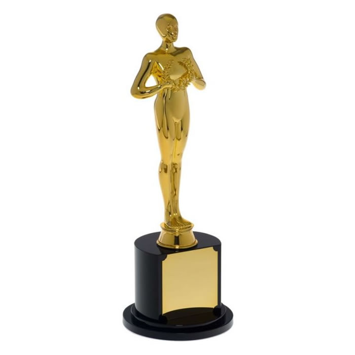 Gold Award Statue Awards Trophies Supplier