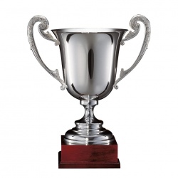 21in Silver Trophy on Wood Base 949