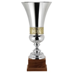 Silver & Gold Plated Trophy Vase 1509