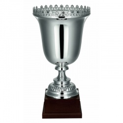 Silver Trophy Cup with Decorative Rim 1904