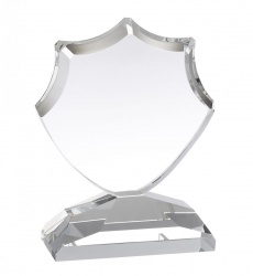 Clear Optical Crystal Shield Award AC64