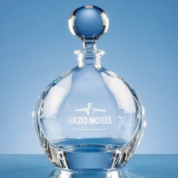 0.8ltr Lead Crystal Round Decanter