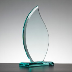 Flame Award in 10mm Jade Glass