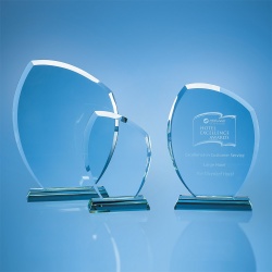 Jade Glass 12mm Autumn Leaf Award