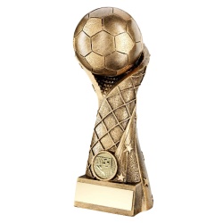 Resin Bronze & Gold Football Trophy RF274