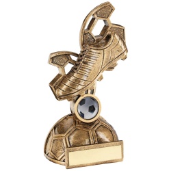 Football Golden Boot on Half Ball Trophy