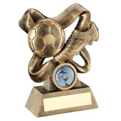 Resin Football Ribbons Trophy RF514