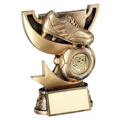 Resin Football Boot & Cup Trophy RF781