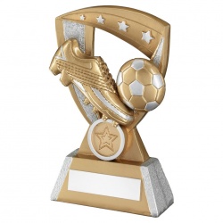 Football Silver & Gold Star Trophy RF858