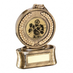 Boxing Medal Trophy with Insert