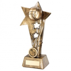 Resin Netball Star Column Trophy