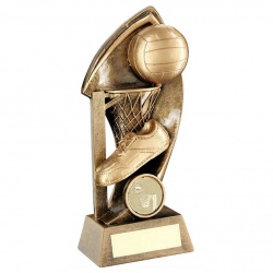 Resin Bronze & Gold Netball Trophy RF753