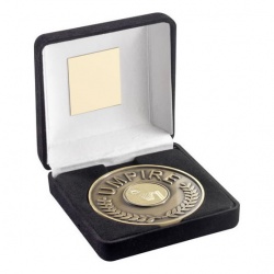 Engraved Netball Umpires Medal and Case
