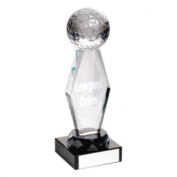 Glass Golf Longest Drive Trophy