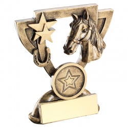 4.25in Resin Equestrian Shield Trophy
