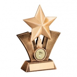 Badminton Resin Gold Star Trophy
