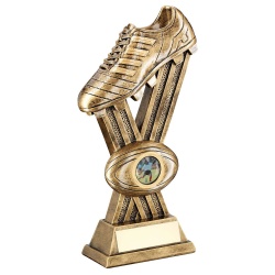 Resin Bronze Rugby Boot Trophy RF304