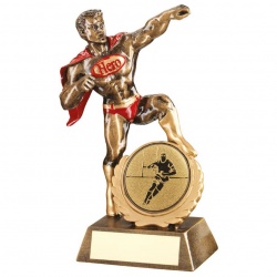 7.25in Resin Rugby Super Hero Trophy