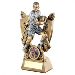 Resin Rugby Player Figure Trophy RF634