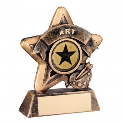 Art Trophy Mini Star in Bronze & Gold