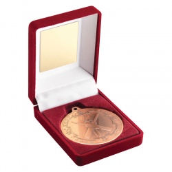 Gold Cricket Medal with Case