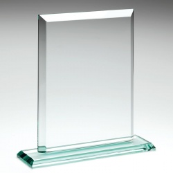 Jade Glass Rectangular Plaque
