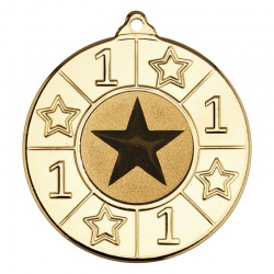 50mm Gold Number One Star Medal M93