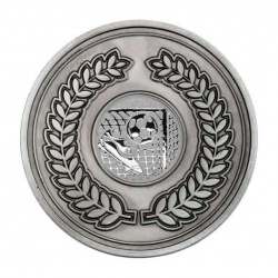 70mm Antique Silver Football Laurel Wreath Medal