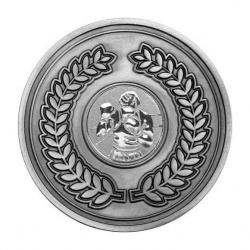 70mm Antique Silver Boxer Laurel Wreath Medal