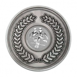 70mm Antique Silver Footballers Laurel Wreath Medal