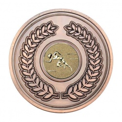 70mm Antique Bronze Athletics Female Track Laurel Wreath Medal