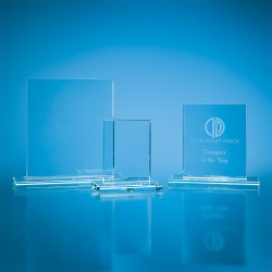 12mm Clear Glass Rectangle Award Plaque