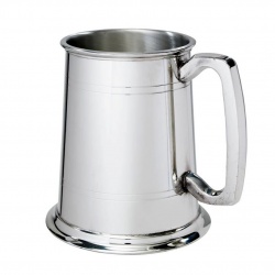 Standard Double Lined One Pint Pewter Tankard